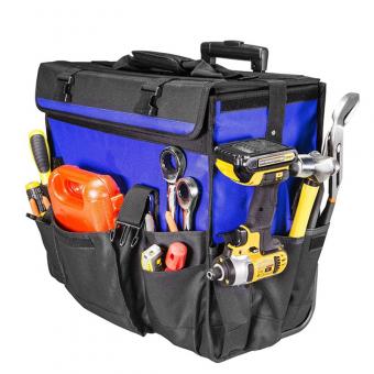 Heavy Duty Rolling Tool Bag With Trolley Handle