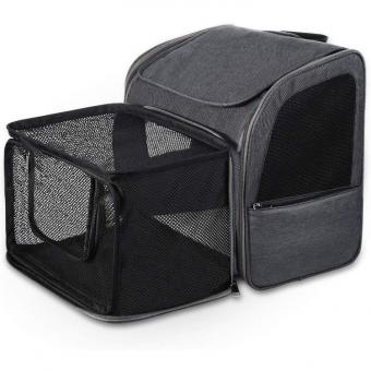 Large Capacity Expandable with Breathable Mesh, Portable Pet Backpack Bag Suppliers