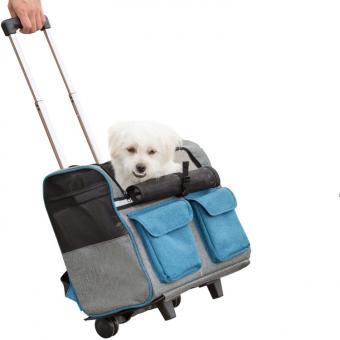 Pet Rolling Carrier Backpack Dog Wheel Around Cat Luggage Bag Suppliers