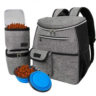 Dog Travel Bag Backpack Organizer with Poop Bag Dispenser Suppliers
