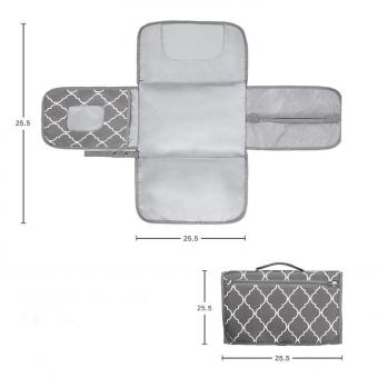Waterproof Portable Changing Mat Cushioned Diaper Changing Pad Suppliers